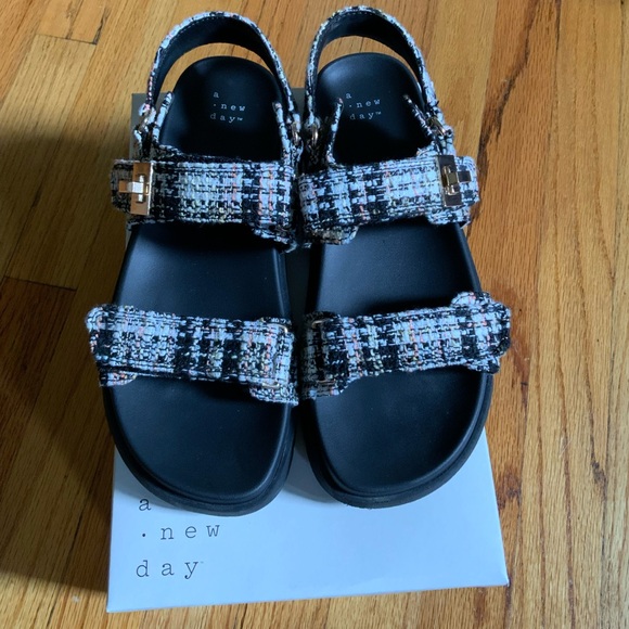 Target A New Day Tweed Jonie Sandals - Picture 1 of 9
